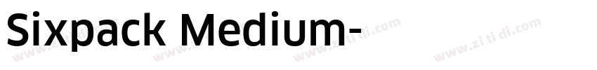 Sixpack Medium字体转换